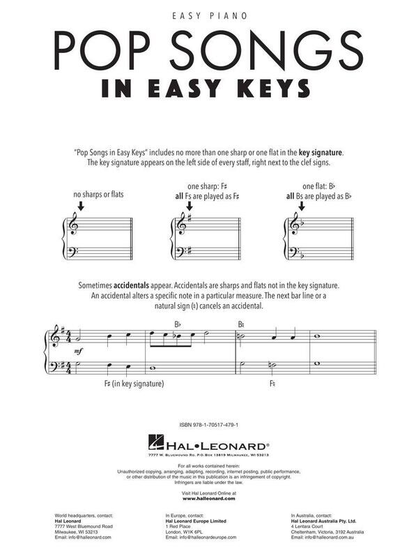 Pop Songs – In Easy Keys