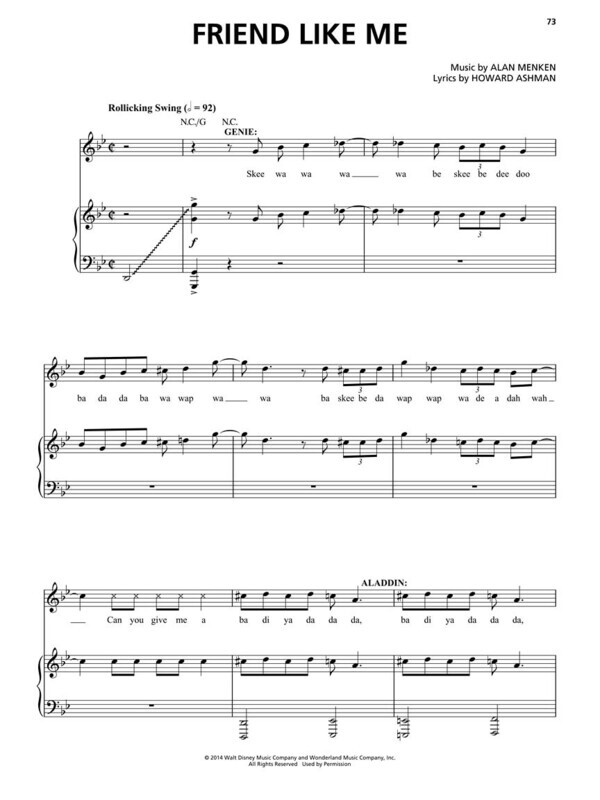 Aladdin - Broadway Musical Piano/Vocal Selections