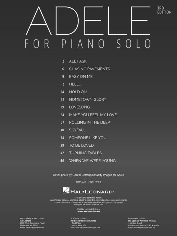 Adele for Piano Solo