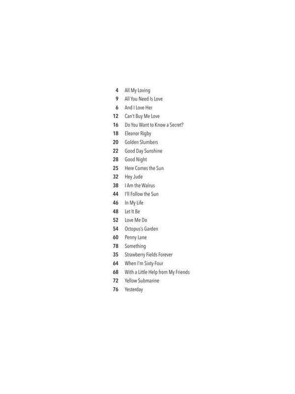 Beatles – Songs in Easy Keys
