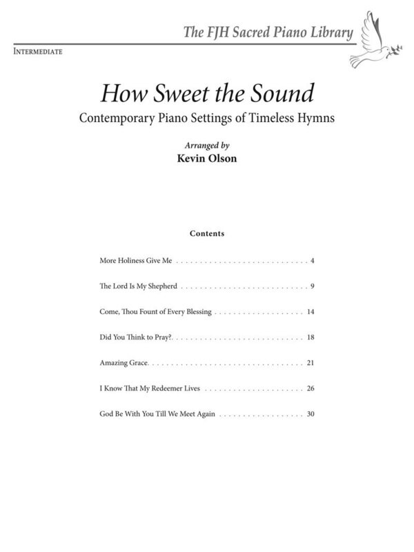 How Sweet the Sound - Intermediate Sacred Piano Solos arr. Kevin Olson