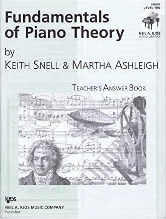 Fundamentals of Piano Theory, Level 10 - Answer Book