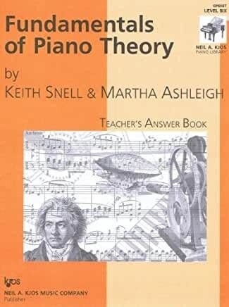 Fundamentals of Piano Theory, Level 6 Answer Book