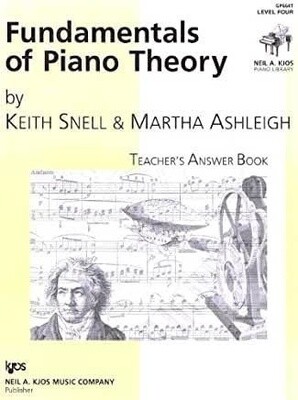 Fundamentals of Piano Theory, Level 4 Answer Book