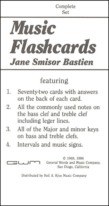 Bastien Music Flashcards