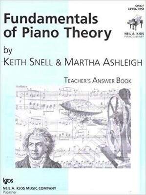 Fundamentals of Piano Theory, Level 2 Answer Book