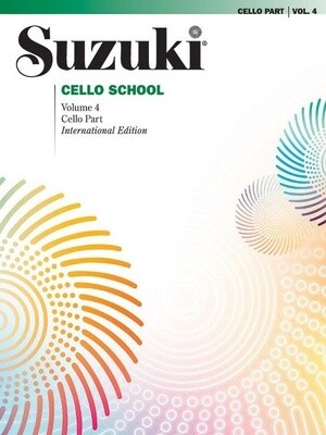Suzuki Cello School, Volume 4 - Cello Part (International Edition)