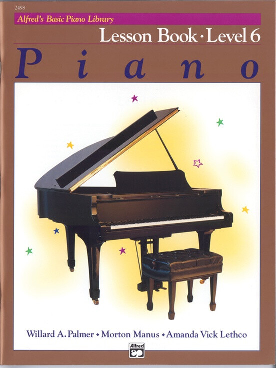 Alfred&#39;s Basic Piano Library Lesson, Level 6 *