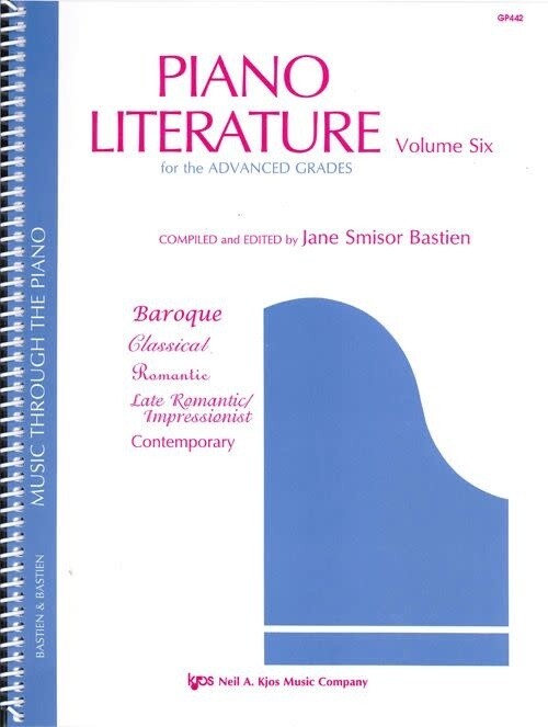 Bastien Piano Literature, Volume 6