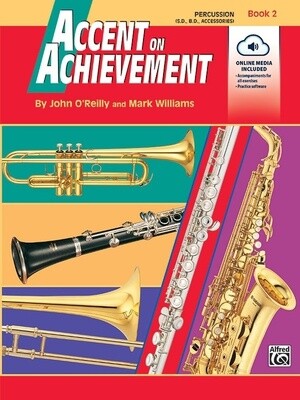 Accent on Achievement, Book 2 with Online Media - Percussion