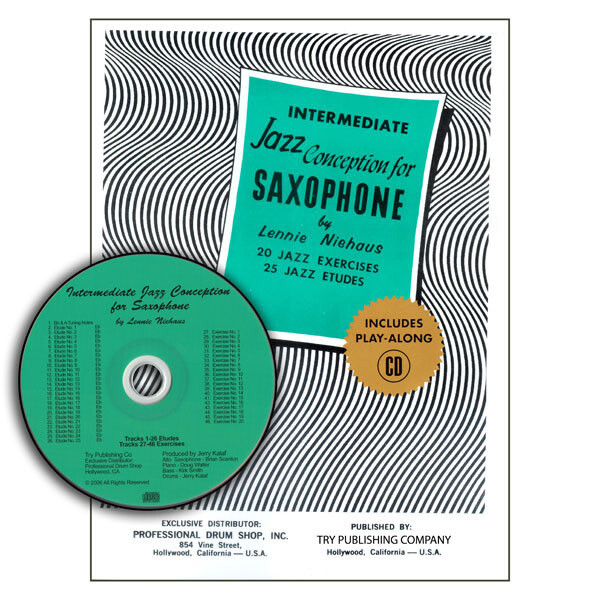 Intermediate Jazz Conceptions for Saxophone by Lennie Niehaus with CD
