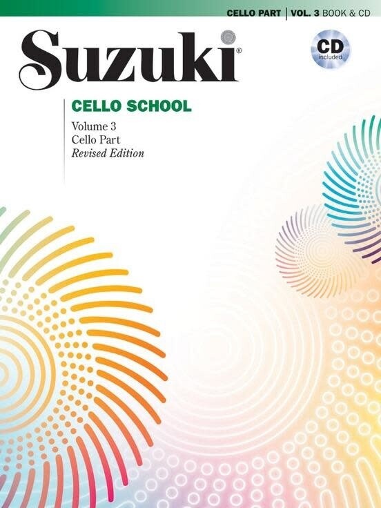 Suzuki Cello School, Volume 3 - Cello Part with CD (International Edition)