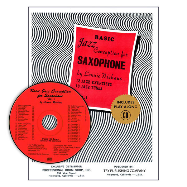 Basic Jazz Conception for Saxophone by Lennie Niehaus - Volume 1 with CD