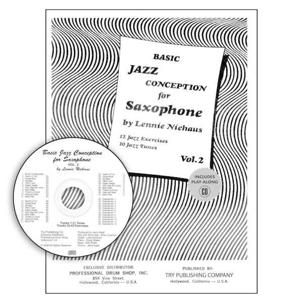 Basic Jazz Conception for Saxophone by Lennie Niehaus - Volume 2 with CD