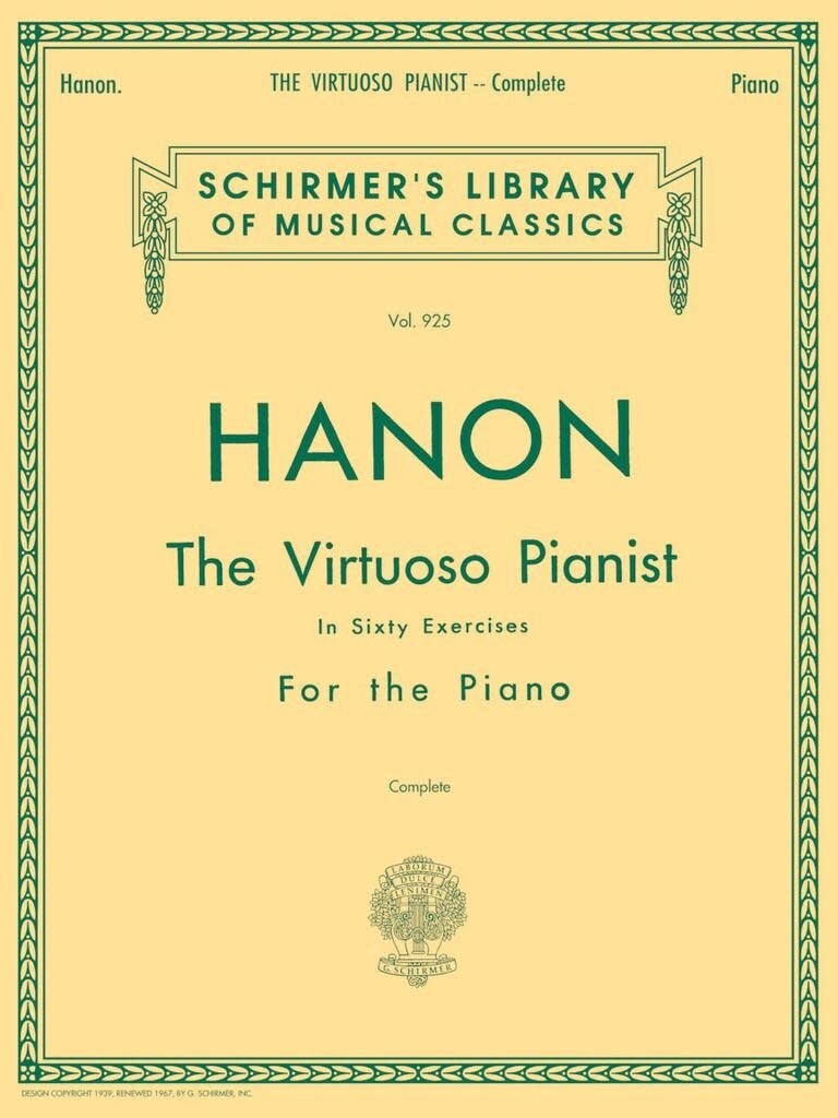 Hanon - Virtuoso Pianist in 60 Exercises Complete - Schirmer Edition