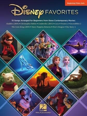 Disney Favorites Beginning Piano Solo (Big Note)