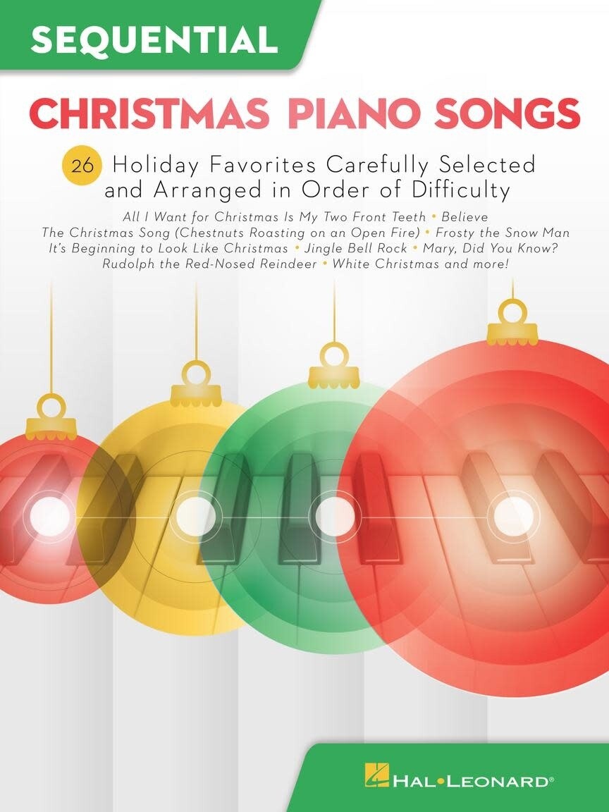 Sequential Christmas Piano Songs (arranged in order of difficulty)