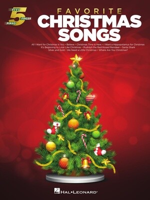 Favorite Christmas Songs for Five-Finger (5-Finger) Piano