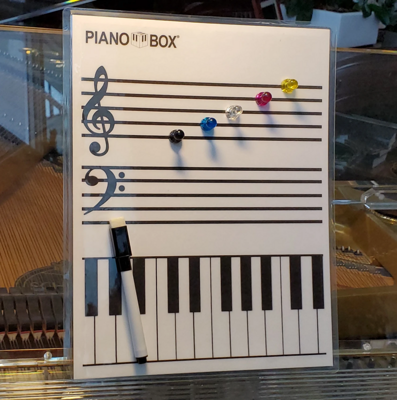 Magnetic Grand Staff and Keyboard by Piano Box