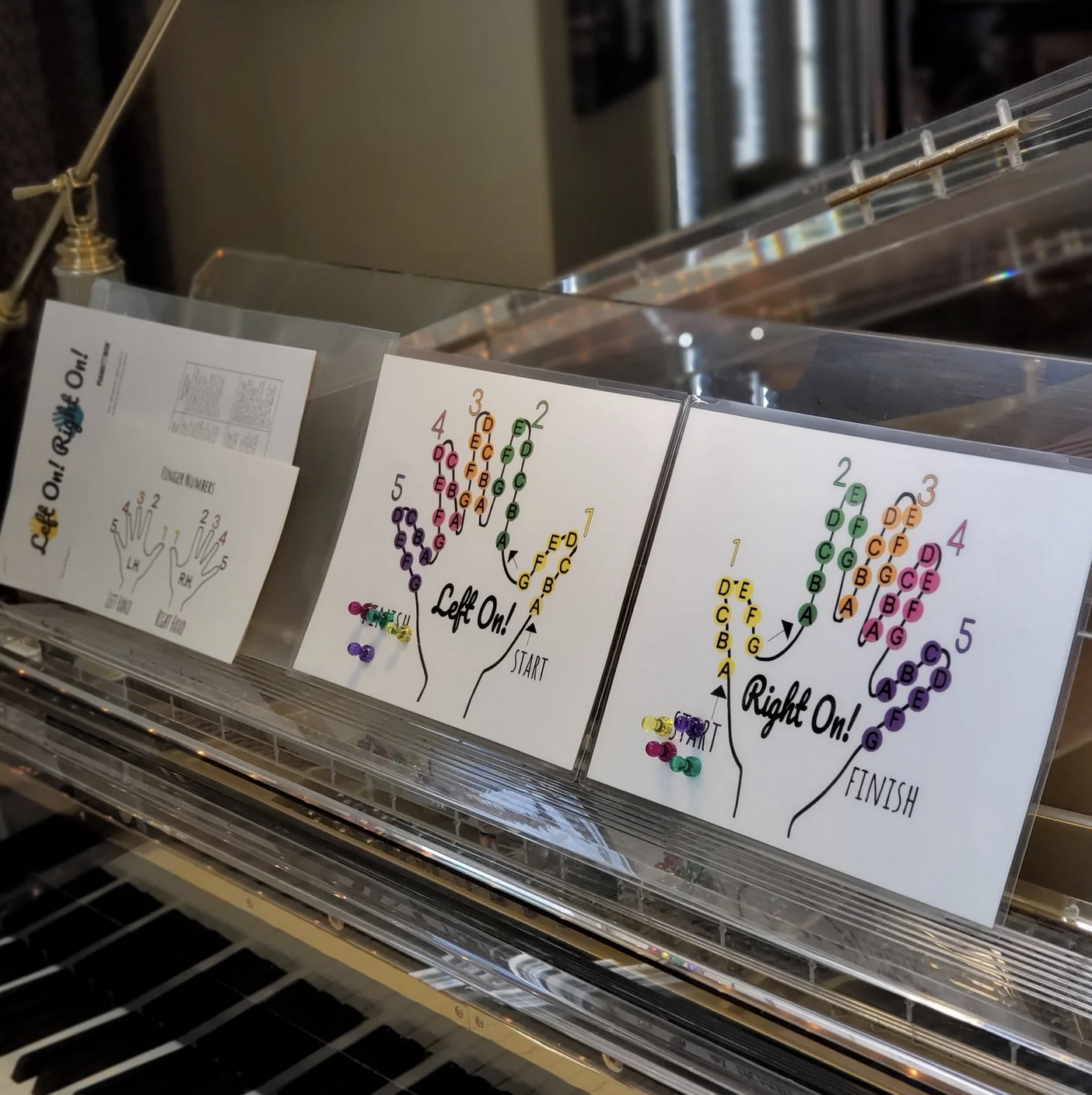 Left On! Right On! Piano Practice Whiteboard Game by Piano Box