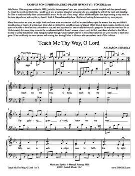 Sacred Piano Hymns 6 arr. Jason Tonioli - Intermediate Level