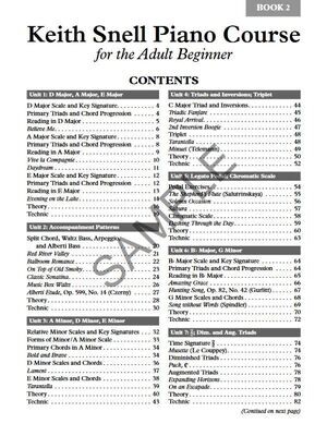 Keith Snell Piano Course for the Adult Beginner, Book 2