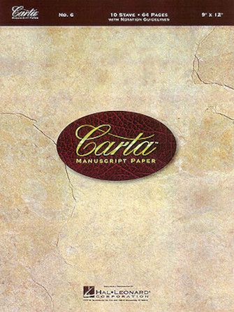 Carta Manuscript Paper No. 6 - 10 Stave