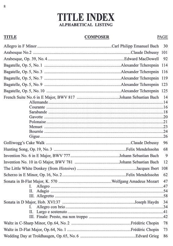 Bastien Piano Literature, Volume 5