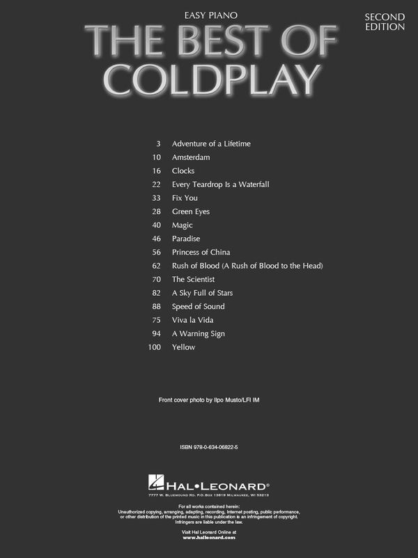 Best of Coldplay - Easy Piano