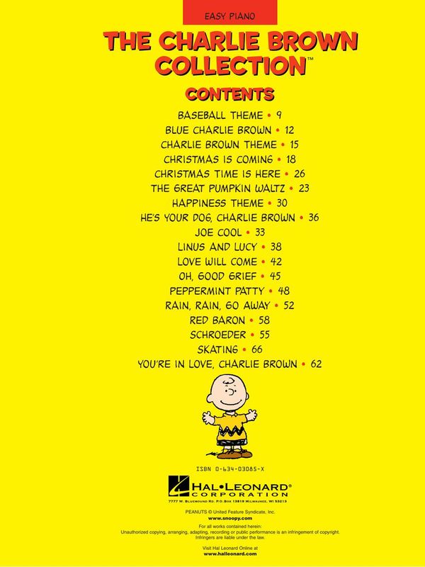 Charlie Brown Collection - Easy Piano