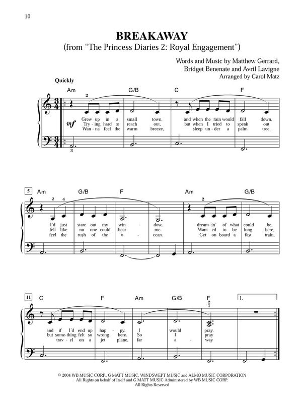 Greatest Movie Hits - Big Note arr. Carol Matz