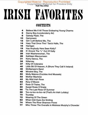 Irish Favorites PVG