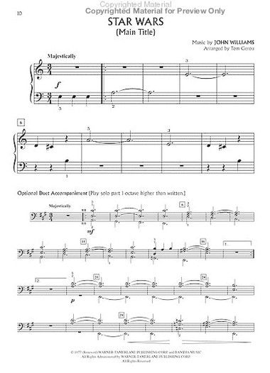 Star Wars - A Musical Journey Episodes I-VI (5 Finger)
