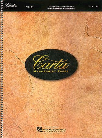 Carta Manuscript Paper No. 9 - 12 Stave