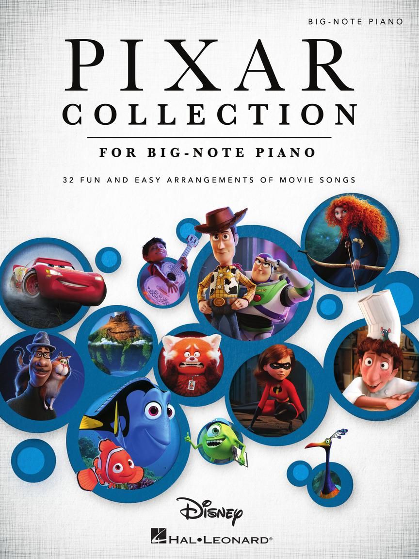 Pixar Collection for Big-Note Piano