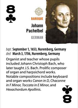 Music Playing Cards: Classical Composers