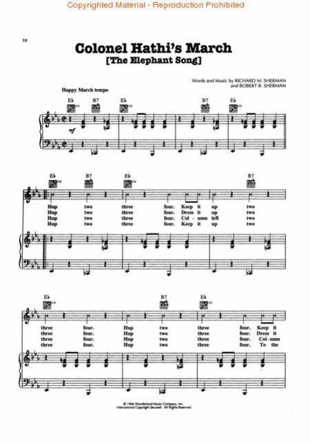 Jungle Book (Walt Disney) PVG Songbook