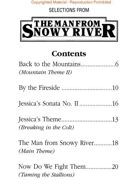 Man From Snowy River - Selections from the Movie by Bruce Rowland
