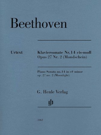 Beethoven: Piano Sonata, No. 14 in C-sharp minor, Op. 27, No. 2 - &quot;Moonlight Sonata&quot; (Henle)