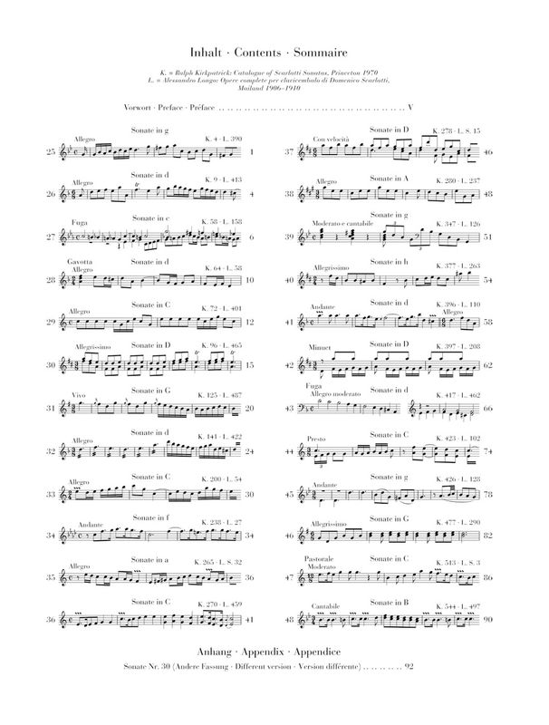 Scarlatti - Selected Piano Sonatas, Volume II (Henle)