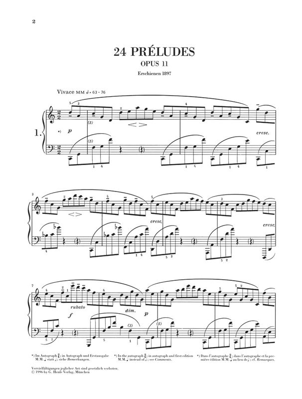 Skrjabin - 24 Preludes Op. 11 (Henle)