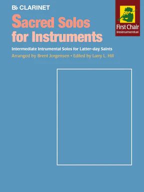 Sacred Solos for Instruments arr. Brent Jorgensen - Clarinet