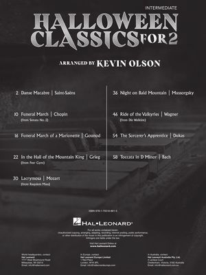 Halloween Classics for Two arr. Kevin Olson
