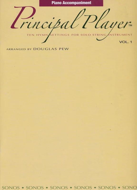 Principal Player, Vol 1 by Douglas Pew - Piano Accomp.