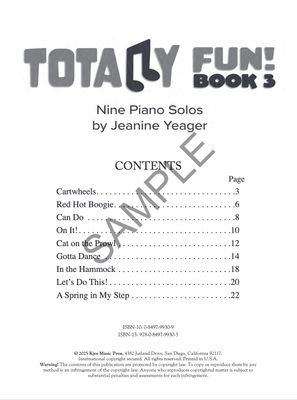 Totally Fun! Book 3 by Jeanine Yeager