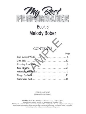 My Best Performance, Book 5 by Melody Bober