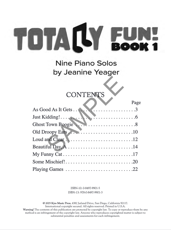 Totally Fun! Book 1 by Jeanine Yeager