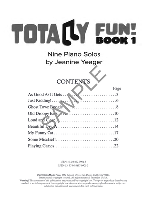 Totally Fun! Book 1 by Jeanine Yeager
