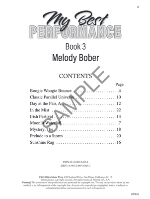 My Best Performance, Book 3 by Melody Bober