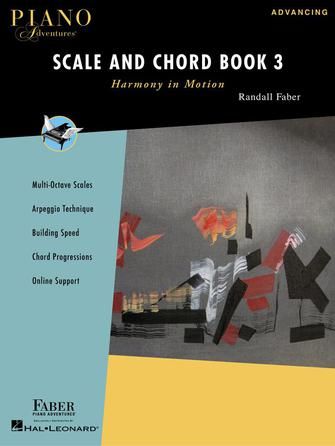 Piano Adventures Scale and Chord, Book 3 - Harmony in Motion, Advancing Level